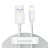 BASEUS WISDOM adatkábel 2db (USB - lightning, 20W, PD gyorstöltő, 150cm) FEHÉR