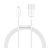 BASEUS SUPERIOR adatkábel (USB - lightning, 2.4A, PD gyorstöltő, törésgátló, 100cm) FEHÉR