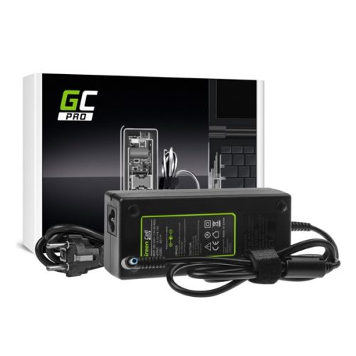 GREEN CELL PRO töltő és AC adapter (19.5V/6.15A, 120W, DC csatlakozó (4.5-3.0mm) HP Omen 15-5000 17-W HP Env) FEKETE