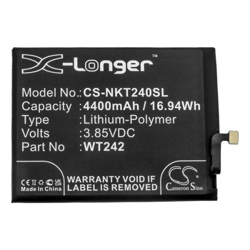 CAMERON SINO Li-Polymer akku (3.85V/4400mAh, Nokia WT242 kompatibilis)