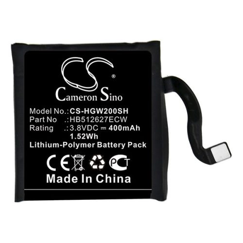 CAMERON SINO Li-Polymer akku (3.8V/400mAh, Huawei HB512627ECW kompatibilis)