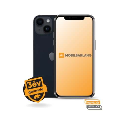 Apple iPhone 14 128GB tárhellyel kiváló állapotban, egyedülállóan hosszú 3 év garanciával!