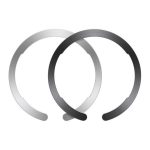 ESR HALOLOCK öntapadós fémlap 2db (mágneses autós tartóhoz ideális, kör alakú) FEKETE/SZÜRKE