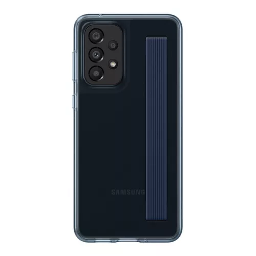 SAMSUNG szilikon telefonvédő (matt + kézpánt) FEKETE