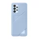 SAMSUNG szilikon telefonvédő (kártyazseb) VILÁGOSKÉK