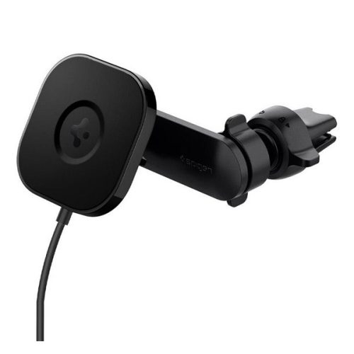 SPIGEN autós tartó (szellőzőre, állítható, 7.5W, wireless, MagSafe) FEKETE