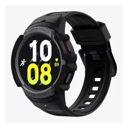   SPIGEN RUGGED ARMOR PRO pótszíj (egyedi méret, szilikon, ütésállóság + szilikon keret) SÖTÉTSZÜRKE