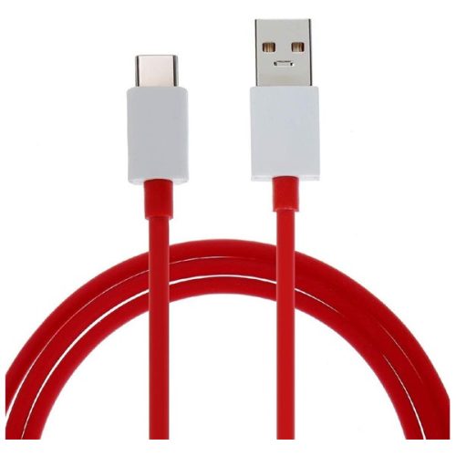 ONEPLUS WARP adatkábel (USB - Type-C, gyorstöltő, 150cm, törésgátló) PIROS