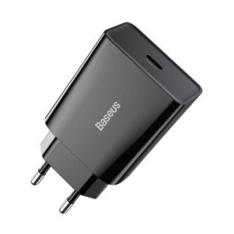 BASEUS SPEED MINI hálózati töltő Type-C aljzat (20W, PD gyorstöltő) FEKETE   BASEUS SPEED MINI hálózati töltő Type-C aljzat (20W, PD gyorstöltő) FEKETE