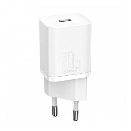 BASEUS SUPER SI hálózati töltő Type-C aljzat (20W, PD gyorstöltő) FEHÉR   BASEUS SUPER SI hálózati töltő Type-C aljzat (20W, PD gyorstöltő) FEHÉR