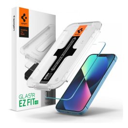   SPIGEN EZ FIT HD képernyővédő üveg (2.5D, tokbarát, ultravékony, 0.2mm, 9H + segédkeret) ÁTLÁTSZÓ
