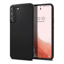   SPIGEN LIQUID AIR szilikon telefonvédő (ütésállóság, légpárnás sarok, rombusz) FEKETE