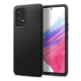  SPIGEN LIQUID AIR szilikon telefonvédő (ütésállóság, légpárnás sarok, rombusz) FEKETE
