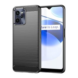 Szilikon telefonvédő (ütésállóság, légpárnás sarok, szálcsiszolt, karbon minta) FEKETE   Szilikon telefonvédő (ütésállóság, légpárnás sarok, szálcsiszolt, karbon minta) FEKETE
