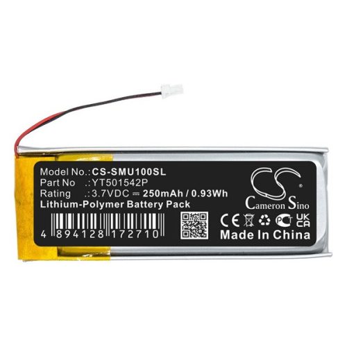 CAMERON SINO Li-Polymer akku (3.7V/250mAh, Sena YT501542P kompatibilis)