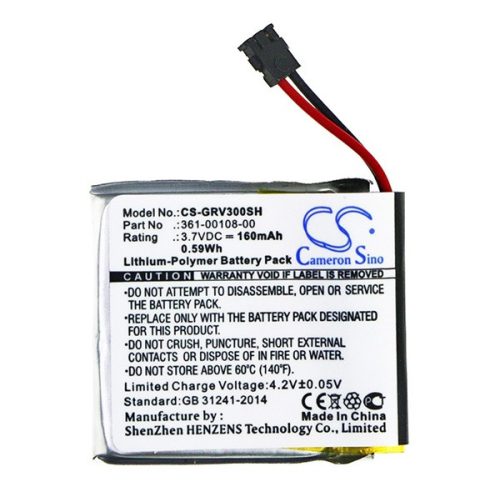 CAMERON SINO Li-Polymer akku (3.7V/160mAh, Garmin 361-00108-00 kompatibilis)