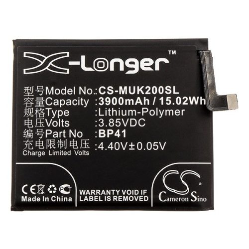 CAMERON SINO Li-Polymer akku (3.85V/3900mAh, Xiaomi BP41 kompatibilis)