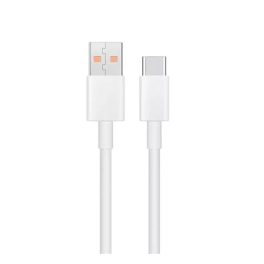   XIAOMI adatkábel (USB - Type-C, 6A, PD gyorstöltő, 100cm) FEHÉR