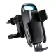 BASEUS MILKY WAY autós tartó (szellőzőre, gravitációs, 15W, wireless, LED jelzés) FEKETE