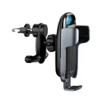 BASEUS MILKY WAY autós tartó (szellőzőre, gravitációs, 15W, wireless, LED jelzés) FEKETE