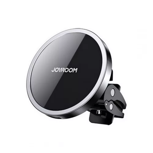 JOYROOM autós tartó (szellőzőre, 360°, 15W, wireless, mágneses) FEKETE