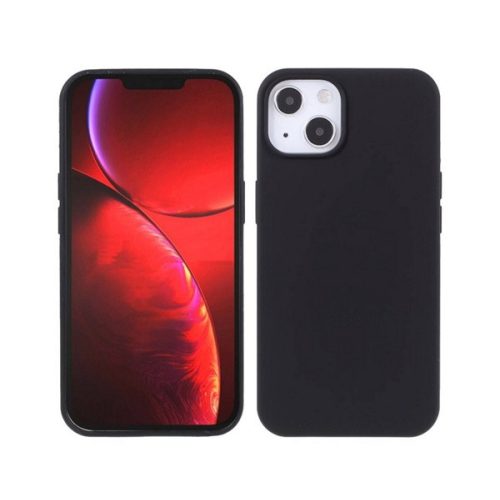 Szilikon telefonvédő (matt, mikrofiber plüss karcolásmentesítő belső, prémium) FEKETE