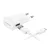 SAMSUNG hálózati töltő USB aljzat (15W, gyorstöltő + ECB-DU4EWE microUSB, 150cm kábel) FEHÉR