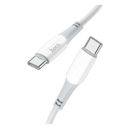   HOCO X70 adatkábel (Type-C - Type-C, 3A, PD gyorstöltő, törésgátló, 100cm) FEHÉR