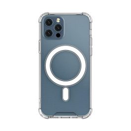 Szilikon telefonvédő (ütésállóság, légpárnás sarok, MagSafe) ÁTLÁTSZÓ   Szilikon telefonvédő (ütésállóság, légpárnás sarok, MagSafe) ÁTLÁTSZÓ