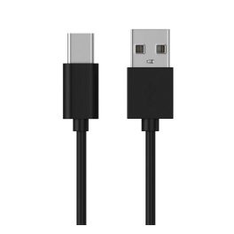   Adatkábel (USB - Type-C speciális, 8mm hosszított fej, 100cm) FEKETE