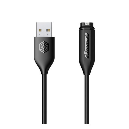 NILLKIN töltőkábel (USB - Garmin, gyorstöltő, 100cm) FEKETE