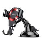 BASEUS OSCULUM autós tartó (műszerfalra, szélvédőre, tapadókorongos, gravitációs, állítható kar) PIROS