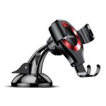 BASEUS OSCULUM autós tartó (műszerfalra, szélvédőre, tapadókorongos, gravitációs, állítható kar) PIROS