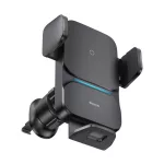 BASEUS WISDOM autós tartó (szellőzőre, automata, 15W, wireless, 4.7-7.5" méret) FEKETE