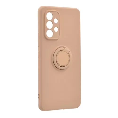 Szilikon telefonvédő (tartógyűrű, mikrofiber plüss belső, mágneses, kameravédő) RÓZSASZÍN