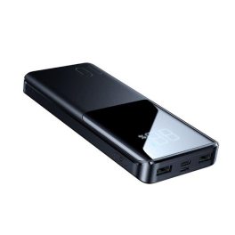   JOYROOM vésztöltő 2 USB/Type-C/lightning (10000mAh, 22.5W, PD gyorstöltő 3.0) FEKETE