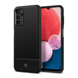   SPIGEN CORE ARMOR szilikon telefonvédő (ütésállóság, kameravédő, csíkos) FEKETE