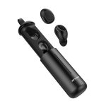 AWEI T55 bluetooth fülhallgató SZTEREO (v5.0, TWS, mikrofon, vízálló, zajszűrő, extra mini + töltőtok) FEKETE