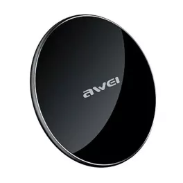   AWEI W8 asztali töltő (10W, gyorstöltő, wireless, ultravékony) FEKETE