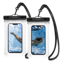SPIGEN A610 vízhatlan/vízálló tok, AQUA 2db (IPX8, nyakba akasztható, légbuborékos vizen lebegő, 6.9" méret) ÁTLÁTSZÓ   SPIGEN A610 vízhatlan/vízálló tok, AQUA 2db (IPX8, nyakba akasztható, légbuborékos vizen lebegő, 6.9" méret) ÁTLÁTSZÓ