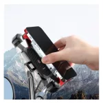 JOYROOM motoros telefontartó (tükörre rögzíthető, 4.7 - 7" méret) FEKETE