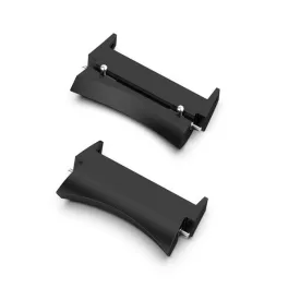   Óraszíj csatlakozó adapter (egyedi méret, 1 pár, átalakító, fém, 20mm) FEKETE
