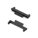 Óraszíj csatlakozó adapter (egyedi méret, 1 pár, átalakító, fém, 20mm) FEKETE
