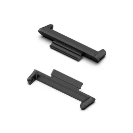   Óraszíj csatlakozó adapter (egyedi méret, 1 pár, átalakító, fém, 20mm) FEKETE
