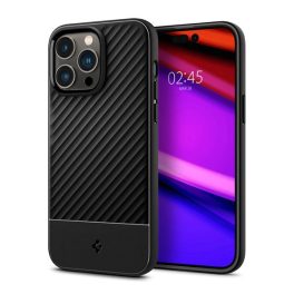   SPIGEN CORE ARMOR szilikon telefonvédő (ütésállóság, kameravédő, csíkos) FEKETE