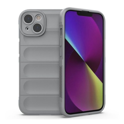 Szilikon telefonvédő (ütésállóság, kameravédő, 3D) VILÁGOSSZÜRKE