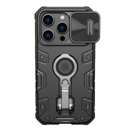   NILLKIN CAMSHIELD ARMOR PRO defender szilikon telefonvédő (ütésállóság, tartógyűrű) FEKETE