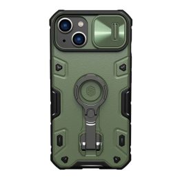   NILLKIN CAMSHIELD ARMOR PRO defender szilikon telefonvédő (ütésállóság, tartógyűrű) SÖTÉTZÖLD