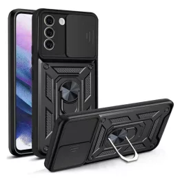   Defender szilikon telefonvédő (ütésállóság, tartógyűrű, kameravédő) FEKETE