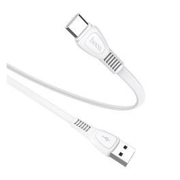   HOCO X40 adatkábel (USB - Type-C, törésgátló, lapos kábel, 100cm) FEHÉR